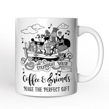 Load image into Gallery viewer, Steamboat Willie Coffee and Friends Personalized Mug, Friendship Appreciation Gift

