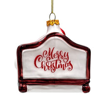 Carregar imagem no visualizador da galeria, (Pre-Order) Charming Kids on the Couch Glass Christmas Ornament, Sentimental Holiday Tree Decor
