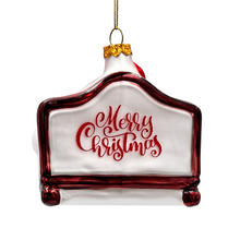 Load image into Gallery viewer, (Pre-Order) Charming Kids on the Couch Glass Christmas Ornament, Sentimental Holiday Tree Decor

