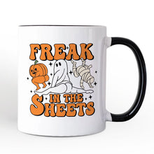 Carregar imagem no visualizador da galeria, Freak in the Sheets Ghost Personalized Mug, Naughty Halloween Gift with Custom Name
