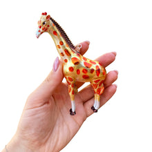 Load image into Gallery viewer, Giraffe Glass Christmas Ornament
