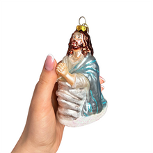 Load image into Gallery viewer, (Pre-Order) Praying Jesus Handcrafted Glass Christmas Ornament, Religious Christian Tree Decoration
