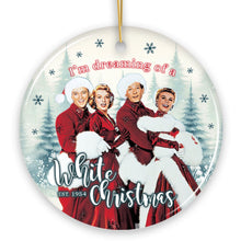 Carregar imagem no visualizador da galeria, I’m Dreaming of a White Christmas Ornament, 1954 Classic Holiday Inn Movie Gift and Tree Decor
