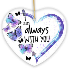 Carregar imagem no visualizador da galeria, Artistic Butterfly Always with You Ornament, Christmas Memorial Gift
