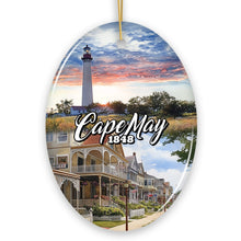 Carregar imagem no visualizador da galeria, Cape May Coastal Charm Ornament, American Seaside Retreat Christmas Gift and New Jersey Souvenir
