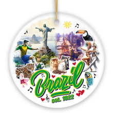 Load image into Gallery viewer, Culturally Artistic Brazilian Christmas Ornament, Keepsake Souvenir and Gift of Brazil
