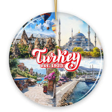 Load image into Gallery viewer, Culturally Vibrant Turkey Ceramic Ornament, Ottoman Souvenir and Christmas Tree Decor
