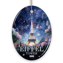 Load image into Gallery viewer, Eiffel Tower Majestic Night View Christmas Ornament, France Souvenir and Gift
