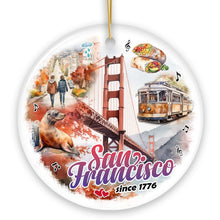 Load image into Gallery viewer, Elegant Cultural and Artistic San Francisco Ornament, California Traveler Souvenir Gift
