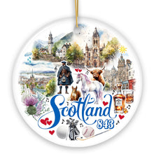 Load image into Gallery viewer, Enchanting Scotland Christmas Ornament, Celtic Culture and Heritage Edinburgh Souvenir and Gift
