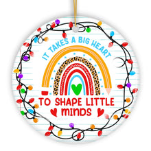 Carregar imagem no visualizador da galeria, It Takes A Big Heart Ornament, Empowering Holiday Gift for Special Needs Educators
