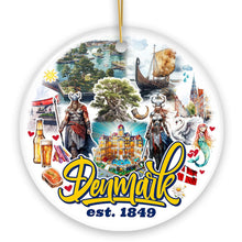 Carregar imagem no visualizador da galeria, Majestic Denmark Landmarks Ornament, Scandinavian Heritage Christmas Gift and Copenhagen Souvenir
