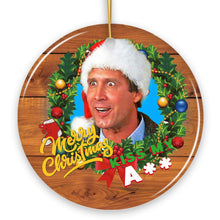 Cargar imagen en el visor de la galería, Merry Christmas Kiss My Ass Funny Clark Griswold Christmas Ornament
