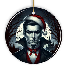 Load image into Gallery viewer, Midnight Terror Dracula Ornament, Sinister Holiday Keepsake and Halloween Tree Decor
