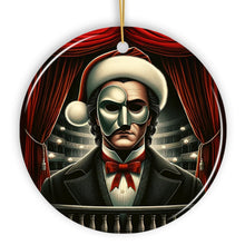 Load image into Gallery viewer, Phantom of the Opera Ceramic Ornament, Menacing Holiday Gift for Halloween Tree
