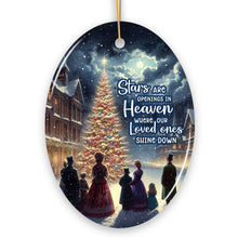 Load image into Gallery viewer, Stars are Openings in Heaven Ornament, Victorian Christmas Remembrance Keepsake
