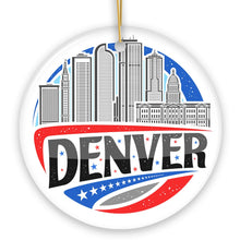 Carregar imagem no visualizador da galeria, Urban Denver Retro Colorado Ornament, Souvenir Gift
