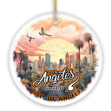 Load image into Gallery viewer, Vintage Los Angeles Paradise City of Angels Ornament, Ceramic California Vacation Souvenir
