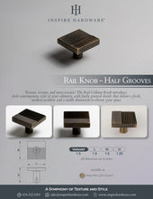 Load image into Gallery viewer, Rail, Solid Brass Knobs
