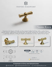 Load image into Gallery viewer, Samba Solid Brass Knob
