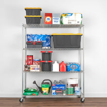 Load image into Gallery viewer, 24&quot; x 60&quot; x 72&quot; 4-Tier Wire Rack
