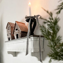 Load image into Gallery viewer, Distressed White Wood Wall Shelf
