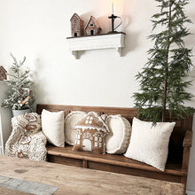 Load image into Gallery viewer, Distressed White Wood Wall Shelf
