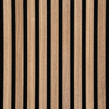 Cargar imagen en el visor de la galería, Posh Walnut Acoustic Slat Wood Wall Panels
