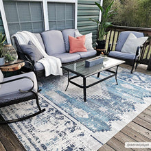 Load image into Gallery viewer, Westmount Denim Aztec Area Rug
