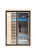 Load image into Gallery viewer, Peak Saunas Everest 2-Person Full Spectrum Infrared Sauna with XL Medical-Grade Red Light Therapy &amp; Smart WiFi App Control
