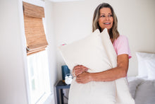 Load image into Gallery viewer, Natural Cotton Pillow With Wool Filling

