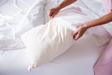 Load image into Gallery viewer, Natural Cotton Pillow With Wool Filling
