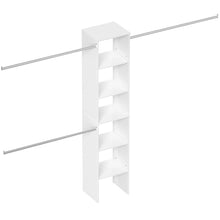 Cargar imagen en el visor de la galería, Closet System Starter Kit with Tower and 3 Hang Rods
