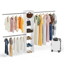Cargar imagen en el visor de la galería, Closet System Starter Kit with Tower and 3 Hang Rods
