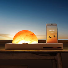 Load image into Gallery viewer, Himalayan Sunrise Salt Lamp with Wireless Phone Charger
