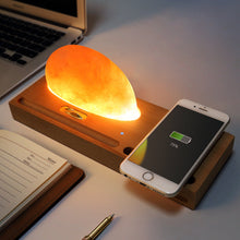 Load image into Gallery viewer, Himalayan Sunrise Salt Lamp with Wireless Phone Charger
