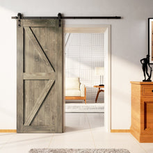 Load image into Gallery viewer, Finished &amp; Unassembled Arrow Design Pine Wood Barn Door Without Hardware
