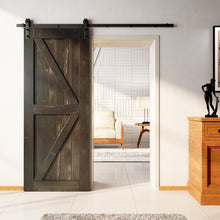 Load image into Gallery viewer, Finished &amp; Unassembled Arrow Design Pine Wood Barn Door Without Hardware
