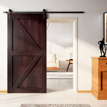 Load image into Gallery viewer, Finished &amp; Unassembled Arrow Design Pine Wood Barn Door Without Hardware
