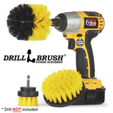 Load image into Gallery viewer, Original, 4in, &amp; 2in Yellow Brushes - Medium Stiffness - Bathroom &amp; Shower Cleaning | Y-S-42O-QC-DB
