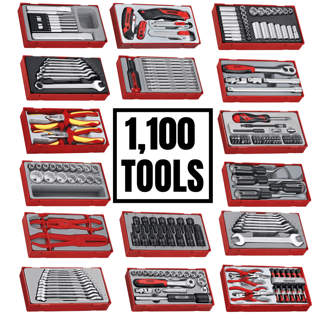 Teng Tools 1100 Monster Piece Mixed Hand Tool Bundle (No Storage) - TCMONSTERTOOLS