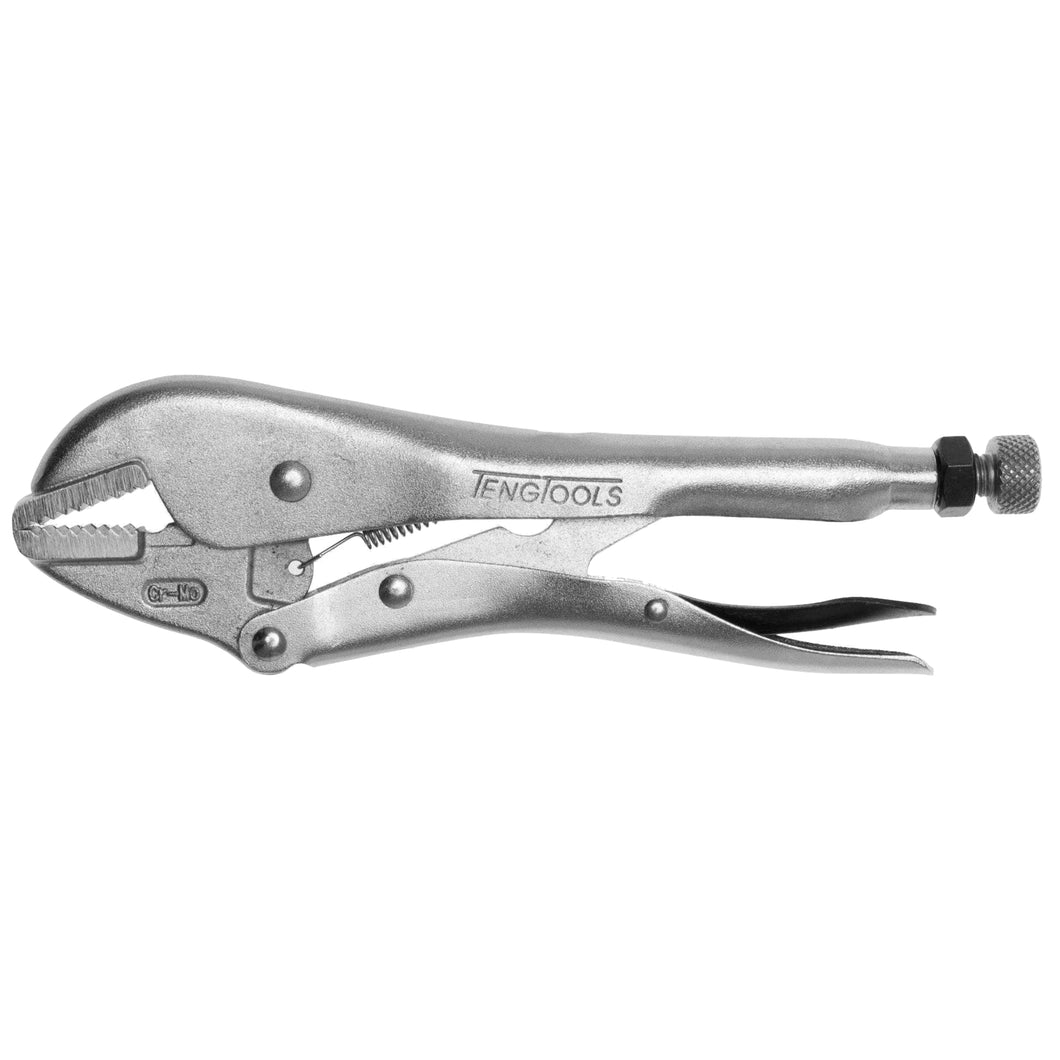 Teng Tools 10 and 12 Inch Flat Jaw Power Vise Grip Locking Pliers