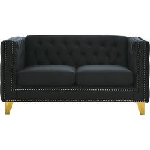 Carregar imagem no visualizador da galeria, 3-seater + 2-seater Combination sofa.BLACK VELVET
