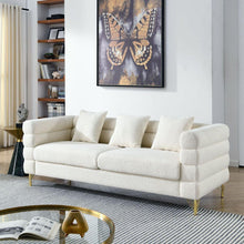 Carregar imagem no visualizador da galeria, 3-seater + 3-seater Combination sofa.White teddy(Ivory)
