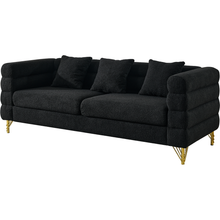 Carregar imagem no visualizador da galeria, 3-seater + 2-seater Combination sofa.BLACK teddy
