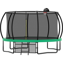 Load image into Gallery viewer, 12FT Recreational Kids Trampoline with Safety Enclosure Net &amp; Ladder, Outdoor Recreational Trampolines
