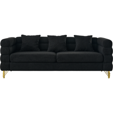 Carregar imagem no visualizador da galeria, 3-seater + 2-seater Combination sofa.BLACK teddy
