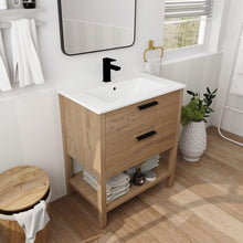 Carregar imagem no visualizador da galeria, 30 Inch Bathroom Vanity Plywood With 2 Drawers
