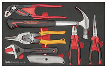 Load image into Gallery viewer, Teng Tools 118 Piece Screwdriver, Plier, Hammer, Socketry &amp; Wrench Service Case Foam Organization Tool Kit - SCE1
