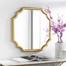 Carregar imagem no visualizador da galeria, Abangay Gold Contemporary Wood Frame Mirror
